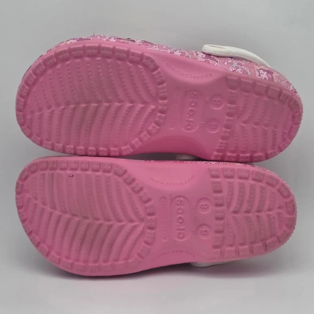 Crocs Hello Kitty Sanrio Clogs Womens 8 Pink Kawaii Jibbitz Limited Edition - Picture 11 of 11
